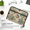 thumbnail image 6 of Accordion File Organizer with Zip Closure 13 Pockets Expanding File Folder Letter A4 Paper Document Organizer for Home Office Natural Abstract Shapes, 6 of 7