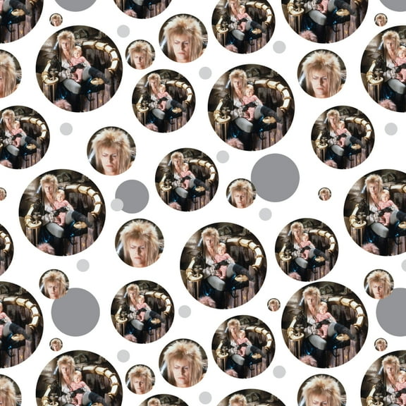 Labyrinth Goblin King On Throne With Baby David Bowie Jareth Toby Premium Gift Wrap Wrapping Paper Roll