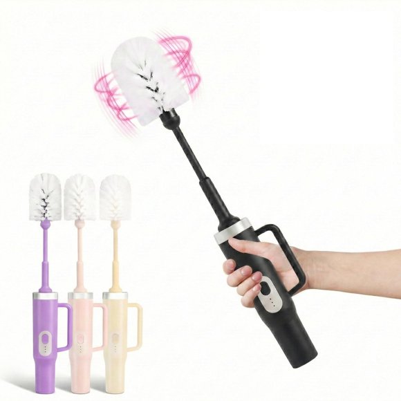 Cepillo eléctrico para botellas BOOQIBOY de 37 cm, 2 velocidades, resistente al agua