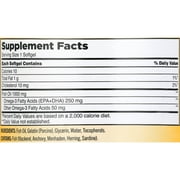 Kirkland Signature Natural Fish Oil Concentrate with Omega-3 Fatty Acids, 400 Softgels, 1000mg
