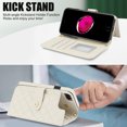 thumbnail image 5 of Allytechgroup Wallet Case for iPhone 7 / 8 / SE 2022 & 2020 with Credit Card Slot, RFID Blocking PU Leather Case with Lanyard & Shoulder Strap & Kickstand Shockproof Bumper for Women Men, White, 5 of 8