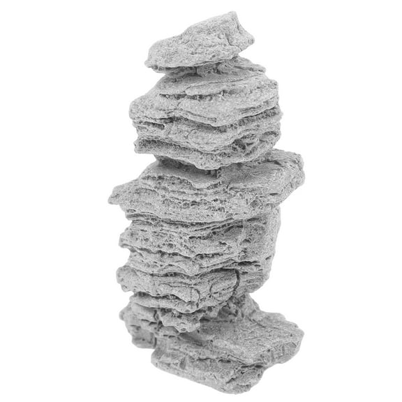 MUSEYA Aquarium Outdoor Garden Rockery Decor Silver Sandstone 1Pack
