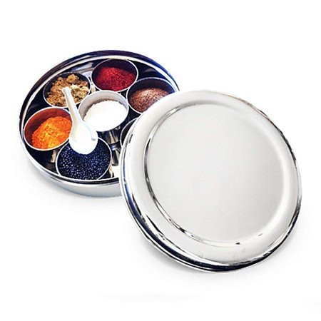 GD Stainless Steel Masala Dabba, Stainless Steel Spice Box,Stainless Steel Masala Box Storage/Spice Container Box,Stainless Steel Masala (Best Masala Dabba Spice Box)
