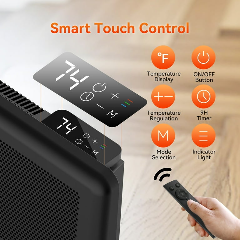 HUMSURE Infrared Heater, Wall Mounted, Indoor Outdoor Use, 1500W