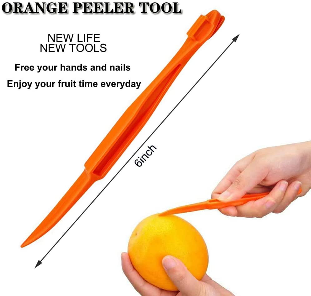 4 Pieces Citrus Zester Peeler, Orange Peeler Citrus Remover Plastic Slicer  Easy Fruit Cutter Fruit Opener Kitchen Gadget For Orange (random Colors)
