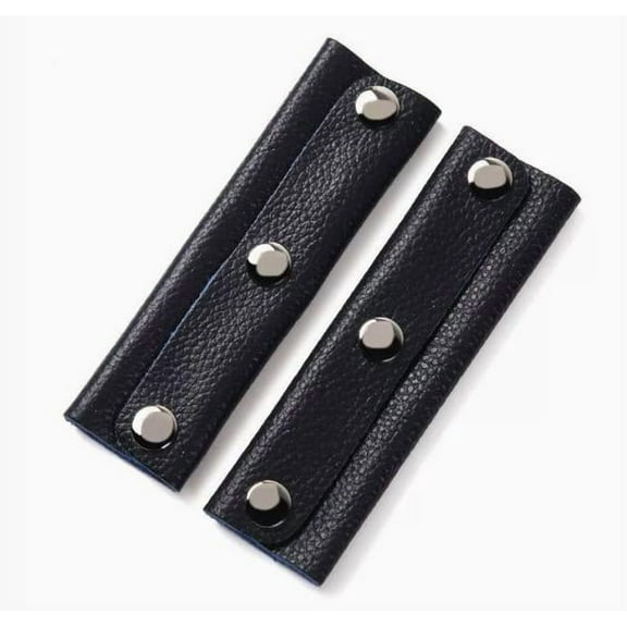 HOOWIFFY Suitcase Handle Wrap Luggage Handle Wraps Black 2Pack