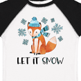 thumbnail image 4 of Inktastic Let it Snow Cute Orange Fox in Hat and Scarf Boys or Girls Toddler T-Shirt, 4 of 5