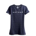 thumbnail image 1 of Mother Friends Women's Fashion Relaxed T-Shirt Tee Heather Navy 2X-Large, 1 of 3