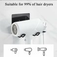 thumbnail image 4 of Soporte para secador de pelo, soporte para secador de pelo sin taladrar, colgador para secador de pelo, acero inoxidable, soporte autoadhesivo para secador de pelo para planchas, rizadores, alisadores, 4 of 4