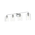 thumbnail image 7 of Living District Mayson 4 light Chrome and Clear Bath Sconce, 7 of 7