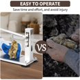 thumbnail image 4 of Oyster Clam Opener Machine Adjustable Oyster Shucker Tool Oyster Shucker Machine Oyster Shucking Tool Set Including Knifes, Glove and G-Clip, Seafood Tools for Hotel Family Buffet, 4 of 8
