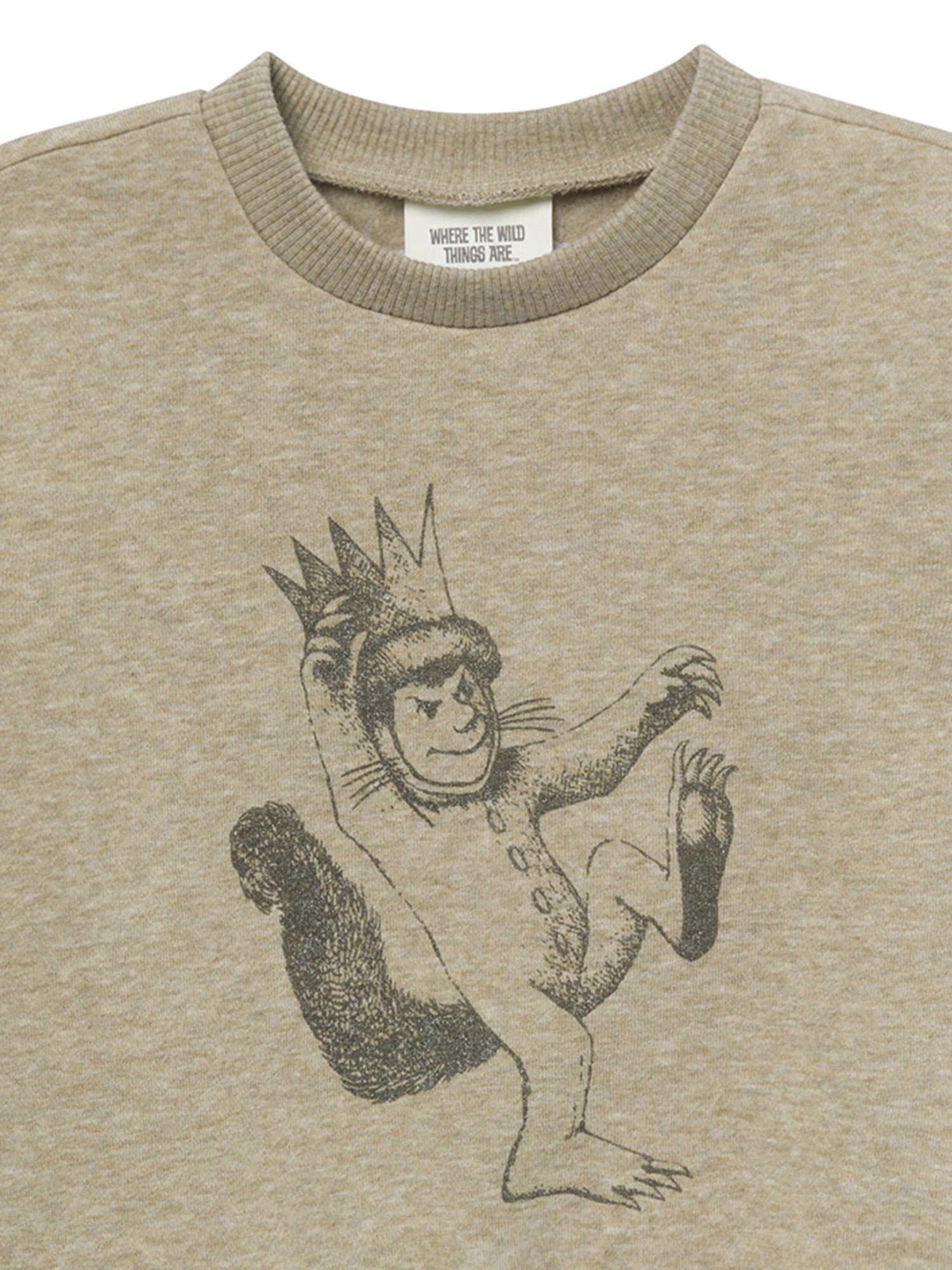 Modern Moments x Where the Wild Things Are Baby and Toddler Neutral Sweatshirt, Sizes 0/3 Months - 5T