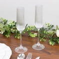 thumbnail image 2 of Efavormart 12 Pack Vintage Ribbed Champagne Flutes 4oz Clear – Disposable Plastic Toasting Glasses, 2 of 4