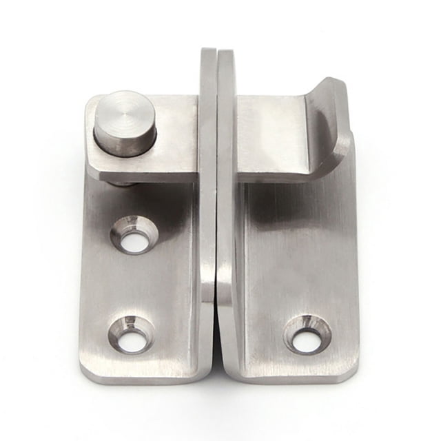 Stainless Steel Flip Latch for Window Cabinet Drawer, Rustproof Sliding Barn Door Lock with Dual Protection, High Strength - Suitable for Wooden Doors, Metal Doors, and More