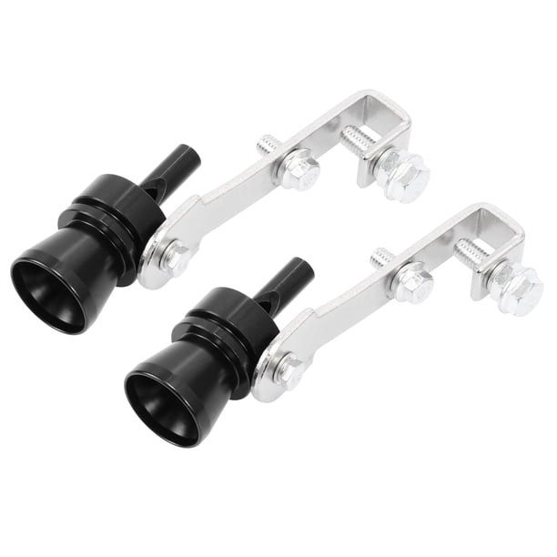 2 Uds M Tamaños Universal Coche Turbo Sonido Escape Silenciador Negro