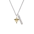 thumbnail image 2 of Delight Jewelry Goldtone Registered Nurse Caduceus Silvertone Balance Bar Charm Necklace, 23", 2 of 4