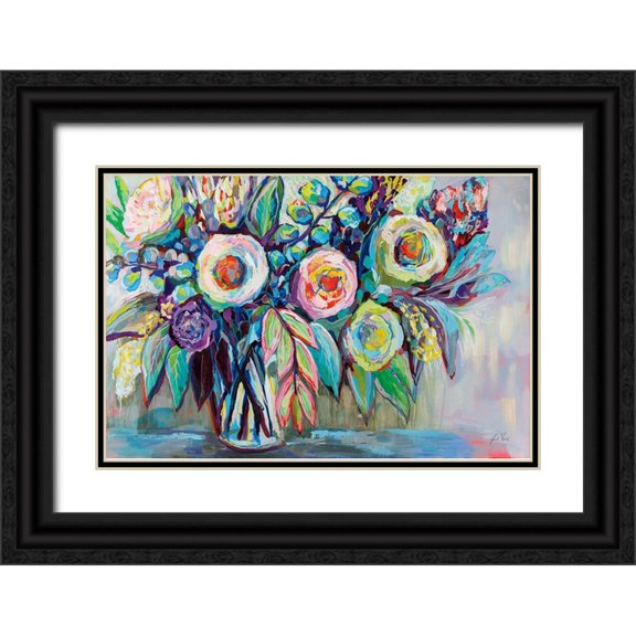 Vertentes, Jeanette 32x23 Black Ornate Wood Framed with Double Matting Museum Art Print Titled - Summer pop 36x48