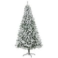 thumbnail image 3 of Snow Flocked Unlit Artificial Christmas Tree Hinged Branches Full Tips (6ft, 7ft, 8ft, 9ft), 3 of 3