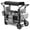 Black, variant on Sekey 4-in-1 Wagon Cart with Removable Canopy, Heavy-Duty Folding Utility Cart with Wheels & Table – Gray