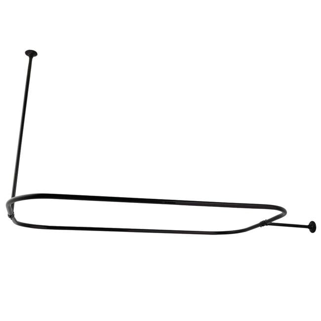 Kingston Brass Cc3150 Rectangular Shower Curtain Rod Matte Black 30 38 X 25 44 5 In