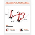 thumbnail image 2 of VEVOR Support de Moto 850 lbs Roue Arrière Spoolift Paddock Bras Swing Rouge, 2 of 9