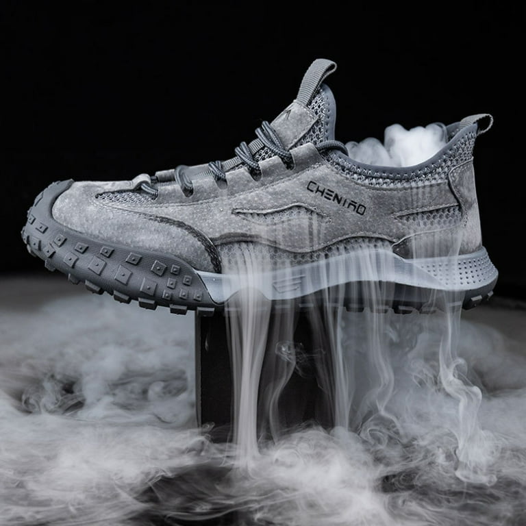 安全靴 PL881 GRAY-GRAY-WHITE 25.5 summer safety shoes light breathable work shoes with plastic