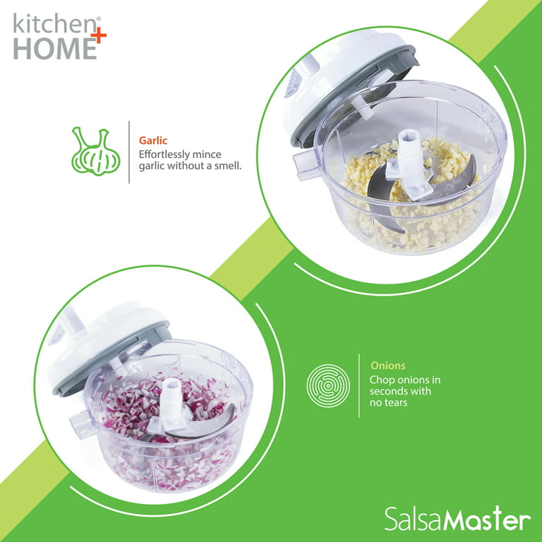 Salsa Master Salsa Maker, Food Chopper, Mixer and Blender - Manual Food Processor