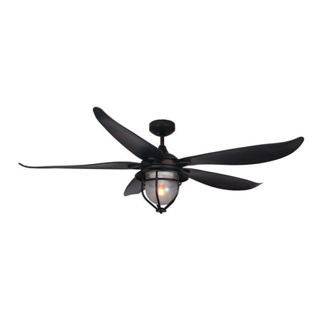 

St. Augustine 59 in. Indoor/Outdoor Oil Rubbed Bronze Ceiling Fan with Light and Remote Control