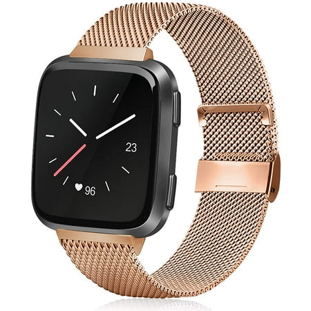 Bracelet Versa 3 Bracelet Acier Inoxydable Pour Fitbit Versa 3/4 & Sense • Fermoir Magnétique • 6 Coloris Fermoir Magnétique Ajustable
