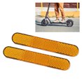 thumbnail image 1 of Electric Scooter Rear Wheel Cover Reflector, Eye Catching High Visibility ABS Scooter Rear Decorative Cover Yellow 2pcs  for Cycling, 1 of 7
