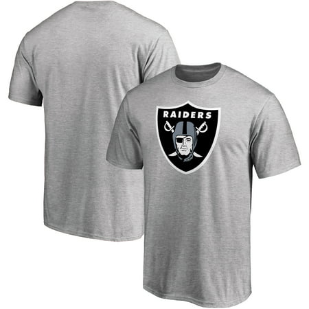 Oakland Raiders NFL Pro Line by Fanatics Branded Team Primary Logo T-Shirt - Heathered (Best Nfl Team Logo)