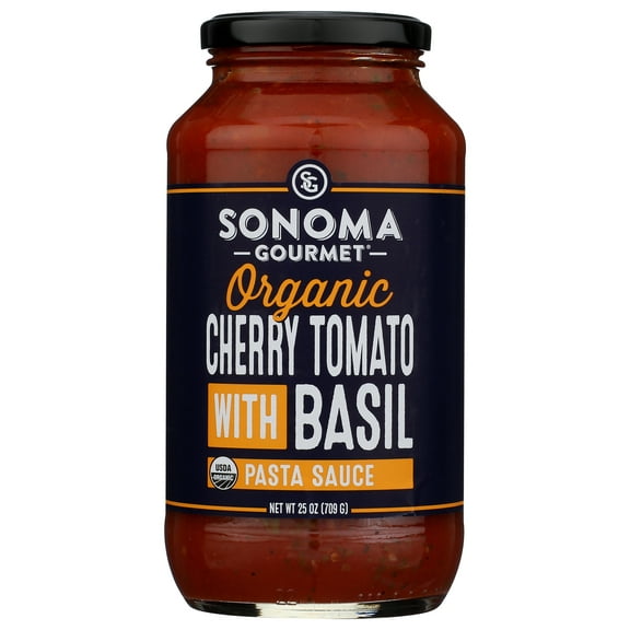 Pack of 6, Sonoma Gourmet Cherry Tomato Basil Sauce, 25 oz