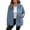Dusk Blue, variant on Eytino Jean Jacket for Women Denim Jackets Oversized Boyfriend Drop Shoulder Button Front Jean Jacket Coat with Pockets