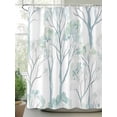 thumbnail image 2 of Fsddascl Green Ombre Leaves Tree Shower Curtain Set - 48" x 72" Washable Bathtub Curtain with 12 Hooks, Vintage Green Forest Waterproof Fabric Stall Shower Curtains for Bathroom/Bathtub Décor, 2 of 6