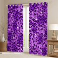 thumbnail image 2 of Homewish Cheetah Print Blackout Curtains, Purple Leopard Print Curtains Pack of 2 (42x84 Each), 2 of 5