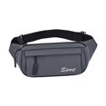 thumbnail image 4 of hengtong Fanny Pack Belt Bag Phone Wallet Pouch Waist Pack for Biking Outdoor Workout Dark Grey, 4 of 9