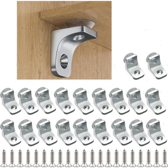 shiyou-20Pcs Shelf Support Peg Shelf Pins Kit Bracket Shelf Holder Replacement Peg for Support Cabinet Shelf Kitchen Furniture Book Shelves Holder Locking Pins