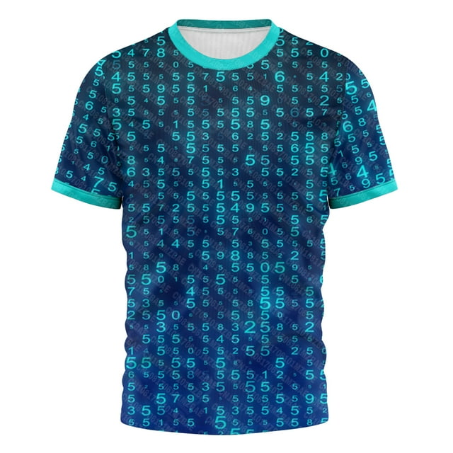 T-shirt d'Été Imprimé 3D Code Matrix Vert Tee Shirt Hommes Femmes Mode Manche Courte Tshirt Harajuku Cool Mode Urbaine Décontracté Hauts