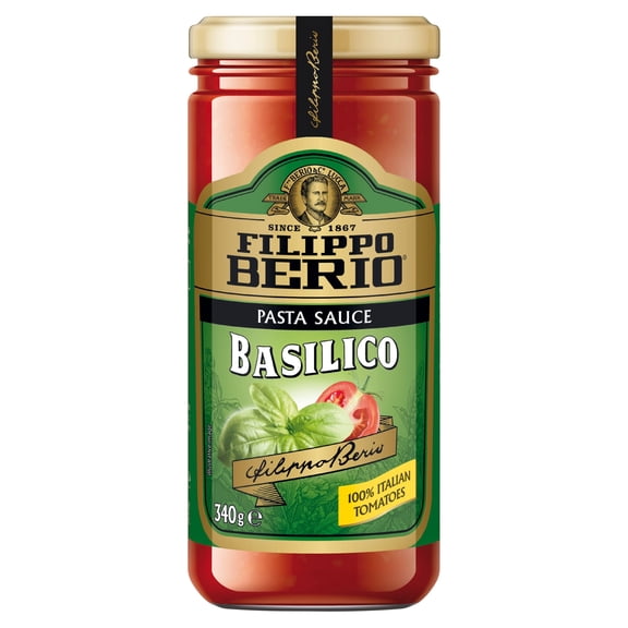 Filippo Berio Basilico Pasta Sauce 340G, Imported from Britain