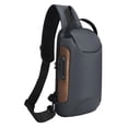 thumbnail image 3 of Bolso de pecho a la moda para hombre, bolso de hombro, mochila con correa ajustable, bolso cruzado, mochila de senderismo para hombre, para acampar y hacer senderismo, 3 of 10