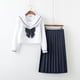 thumbnail image 3 of Conjunto completo de uniforme básico de primavera de manga larga suave para niñas estudiantes universitarios conjunto de traje de Feng Shui, 3 of 3