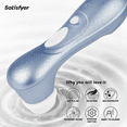 thumbnail image 4 of Satisfyer Pro 2 Air-Pulse Clitoris Stimulator - Non-Contact Clitoral Sucking Pressure-Wave Technology, Waterproof, Rechargeable (Blue), 4 of 6