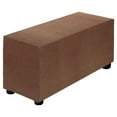 thumbnail image 1 of Stretch Ottoman Cover Rectangular Fit Length 33"-40", Medium, Light Curry, 1 of 6