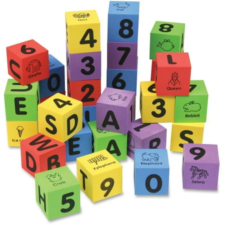 creativity street wonderfoam number letter blocks set walmart com