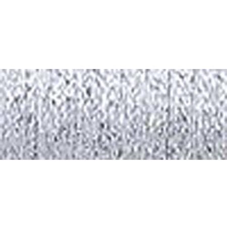 Kreinik Fine Metallic Braid, #8, 11yd, Platinum