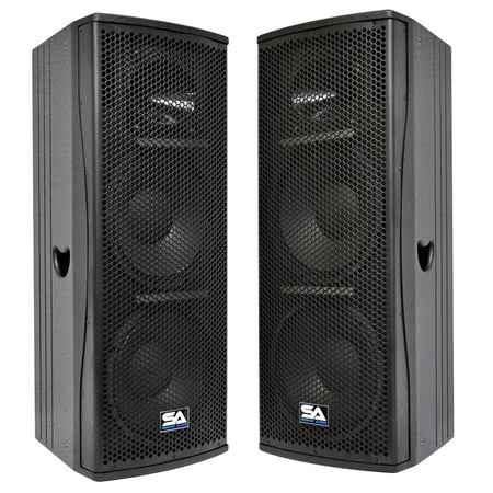 12' Biamp - Seismic Audio Pair of Premium Active Dual 12