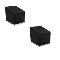 AUQ 2Pcs Outdoor Furniture Covers for Winter, Waterproof UV-Resistant Patio Furniture Cover