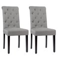thumbnail image 1 of Costway Set of 2 Parsons Upholstered Fabric Chair with Wooden Legs Gray, 1 of 9