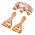 thumbnail image 1 of 3 rodillos de masaje manuales de madera para la espalda., 1 of 8