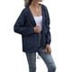 thumbnail image 2 of Sonducket Chubasquero ligero para mujer, impermeable, con capucha, cortavientos para exteriores, plegable, para senderismo, Camping, trajes para mujer Prendas para la parte del cuerpo Azul oscuro XXL, 2 of 6